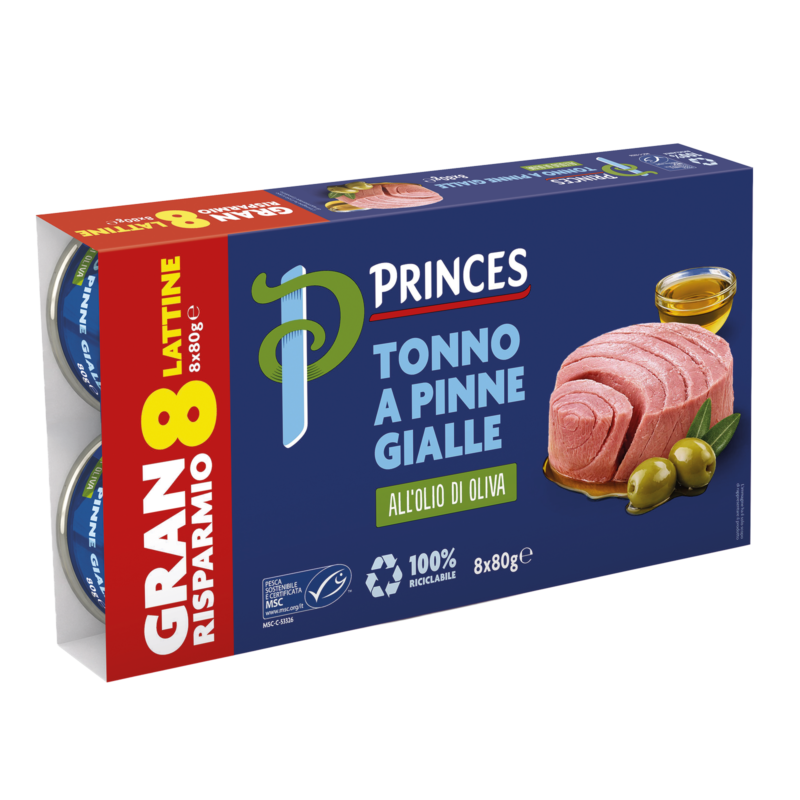 Yellowfin Tuna in Olive Oil 8x80g LITHO CAN